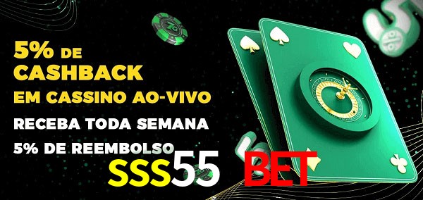 Promoções do cassino ao Vivo sss55 bet